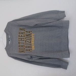 NWOT Mens Northern Arizona Univeristy Fleece Sweater Pull Over NAU Size Large